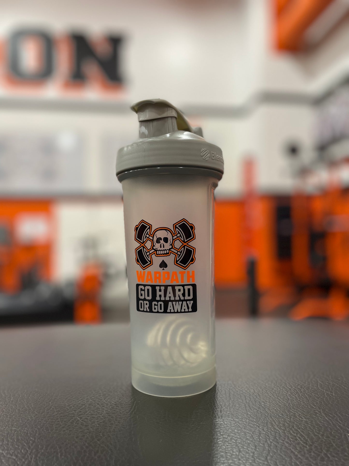 Gray Warpath Blender Bottle Protein Shaker